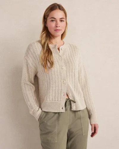Haven Well Within Linen Tape Yarn Cardigan In Neutral
