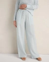 Haven Well Within Linen Wide Leg Drawstring Pants In Blue
