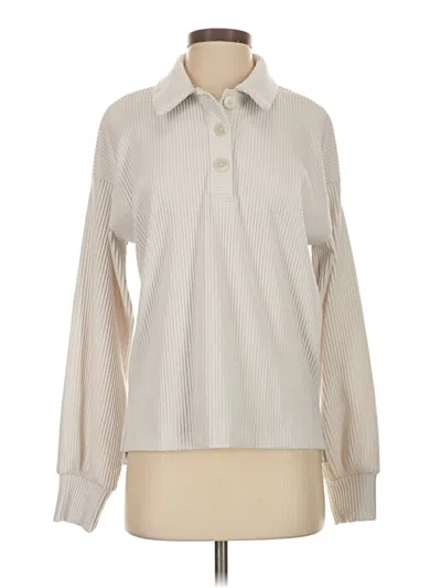 Pre-owned Haven Well Within Long Sleeve Blouse In Ivory