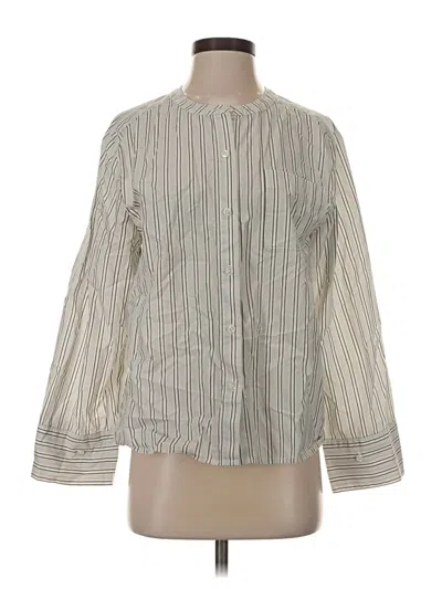 Pre-owned Haven Well Within Long Sleeve Blouse In Ivory