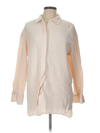 Pre-owned Haven Well Within Long Sleeve Blouse In Ivory
