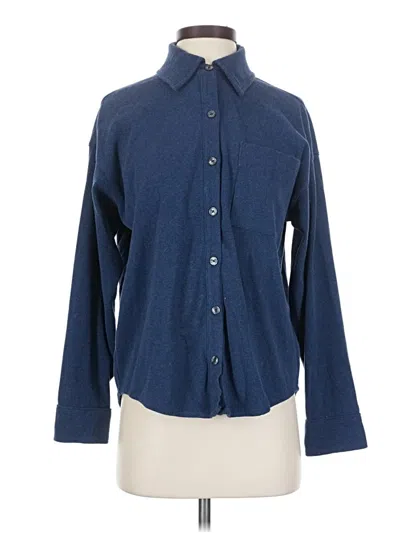 Pre-owned Haven Well Within Long Sleeve Polo Shirt In Blue