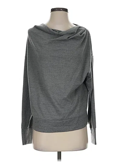 Pre-owned Haven Well Within Long Sleeve Top Gray Cowl Neck Tops