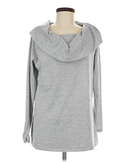 Pre-owned Haven Well Within Long Sleeve Top Gray Cowl Neck Tops