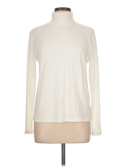 Pre-owned Haven Well Within Long Sleeve Turtleneck In White