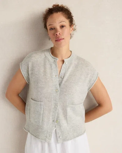 Haven Well Within Merino Wool Cashmere Sweater Vest In Gray