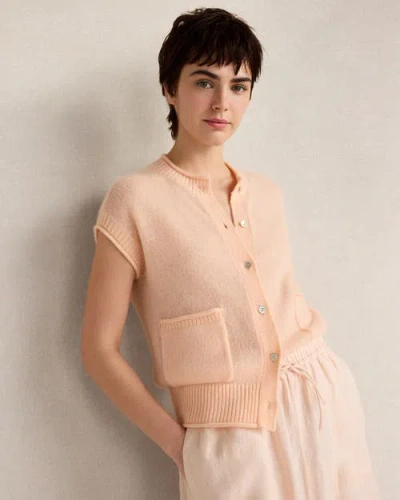 Haven Well Within Merino Wool Cashmere Sweater Vest In Brown