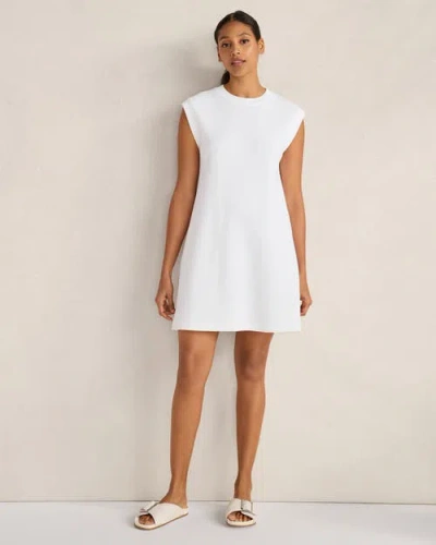 Haven Well Within Organic Cotton Bold Waffle Short Sleeve Dress In Multi