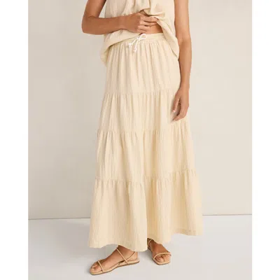 Haven Well Within Organic Cotton Gauze Tiered Maxi Skirt