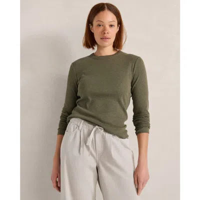 Haven Well Within Organic Cotton Long Sleeve Tee In Green