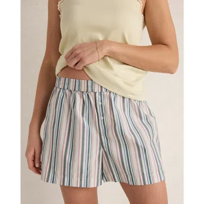 Haven Well Within Organic Cotton Poplin Boxer Shorts In Multi