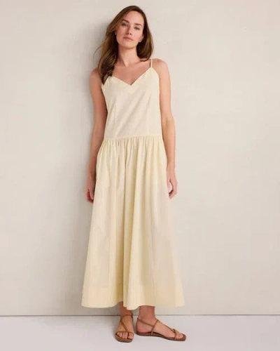 Haven Well Within Organic Cotton Poplin Strappy Maxi Dress In Neutral