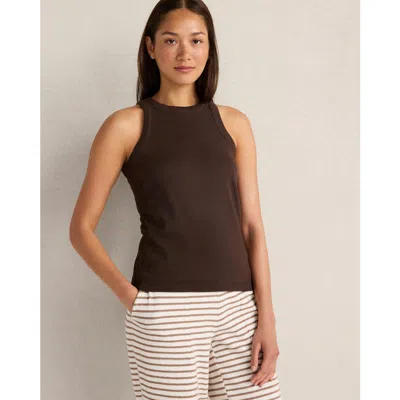 Haven Well Within Organic Cotton Racerback Tank In Brown
