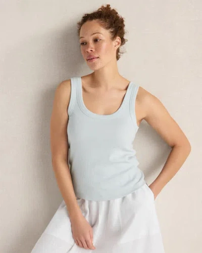 Haven Well Within Organic Cotton Scoop Neck Tank In Blue