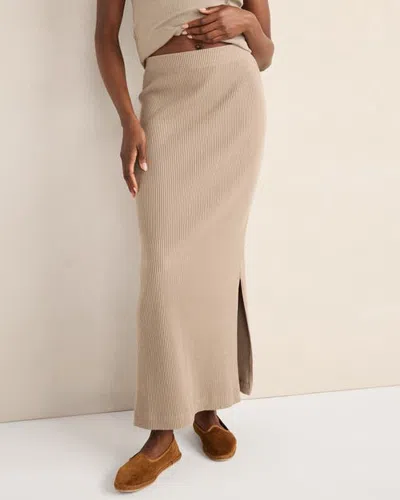 Haven Well Within Ottoman Rib Pencil Skirt In Neutral