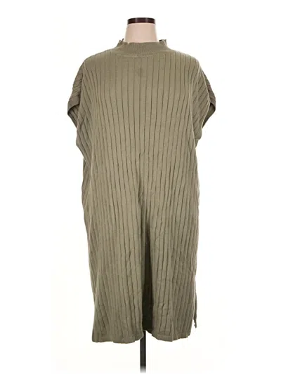 Pre-owned Haven Well Within Poncho In Green