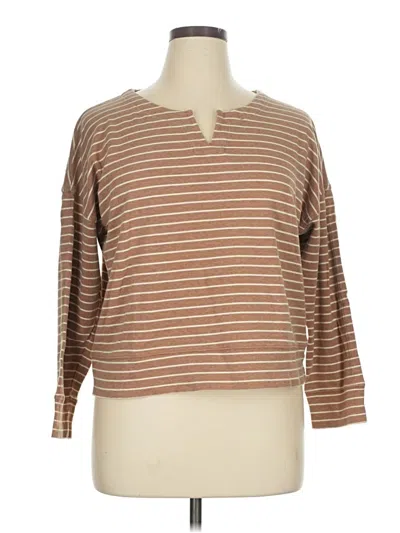 Pre-owned Haven Well Within Pullover Sweater In Brown