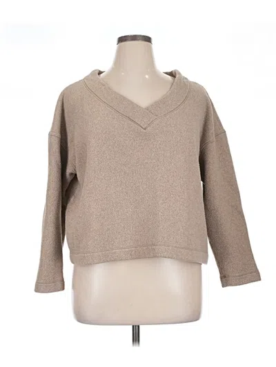 Pre-owned Haven Well Within Pullover Sweater In Tan