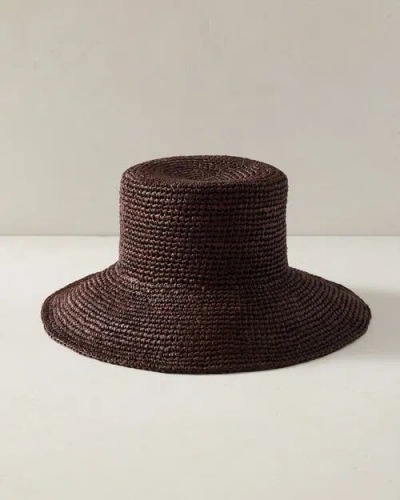 Haven Well Within Raffia Bucket Hat In Brown