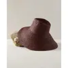 Haven Well Within Raffia Sun Hat In Burgundy