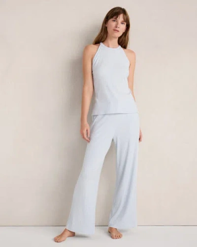 Haven Well Within Resti Drapey Rib Knit Wide Leg Pants In White