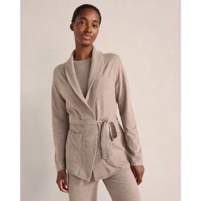 Haven Well Within Resti Viscose Blend Belted Cardigan In Gray