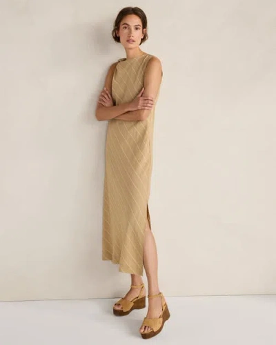 Haven Well Within Silky Linen Blend Maxi Dress In Gold