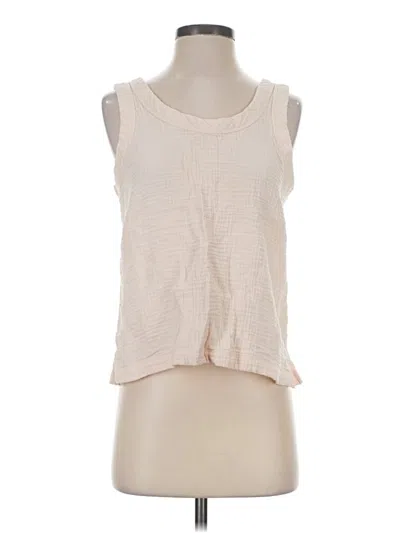 Pre-owned Haven Well Within Sleeveless Top Ivory Halter Neckline Tops