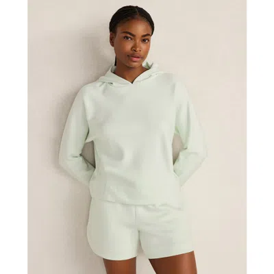 Haven Well Within Soft Knit Pleated Hoodie In Green