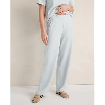 Haven Well Within Soft Knit Relaxed Barrel Leg Pants In Blue