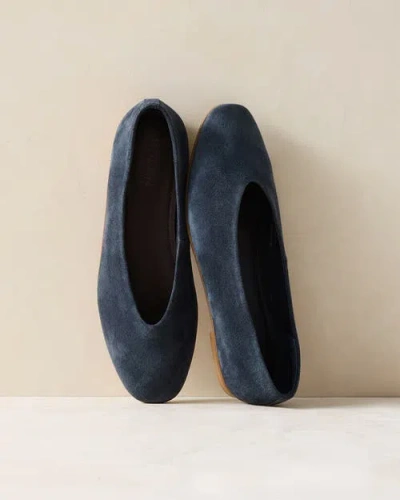 Haven Well Within Soft Suede Ballet Flats In Blue