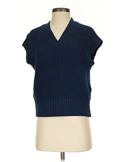 Pre-owned Haven Well Within Sweater Vest In Blue