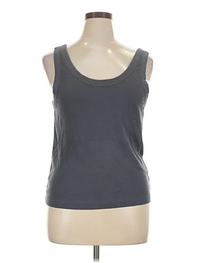 Pre-owned Haven Well Within Tank Top Gray Strapless Neckline Tops