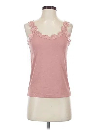 Pre-owned Haven Well Within Tank Top Pink Sweetheart Neckline Tops