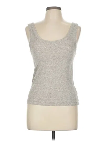 Pre-owned Haven Well Within Tank Top Silver Strapless Neckline Tops