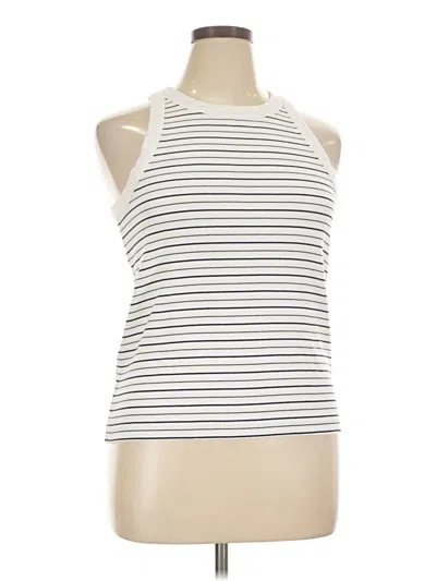 Pre-owned Haven Well Within Tank Top White Halter Neckline Tops
