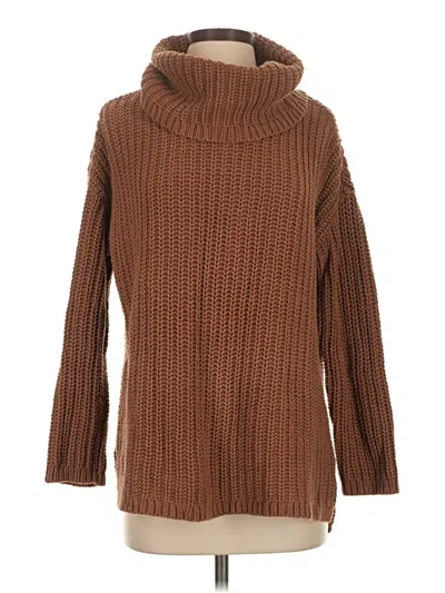 Pre-owned Haven Well Within Turtleneck Sweater In Brown