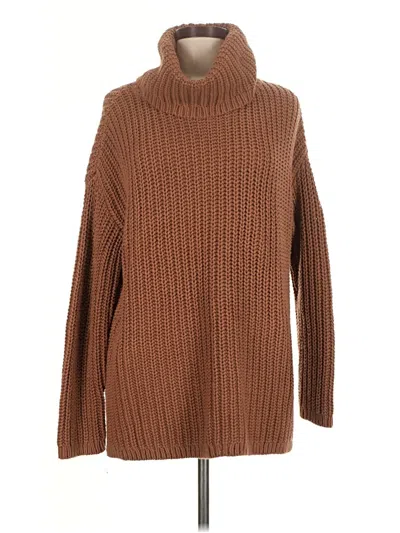 Pre-owned Haven Well Within Turtleneck Sweater In Brown