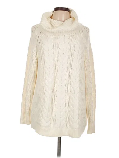 Pre-owned Haven Well Within Turtleneck Sweater In White