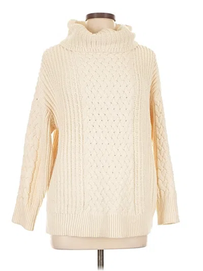 Pre-owned Haven Well Within Turtleneck Sweater In White