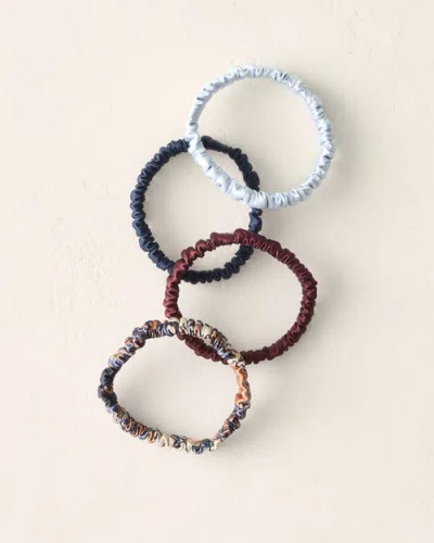 Haven Well Within Washable Silk Hair Ties Multi In True Nvy/dp Mrlt/brz