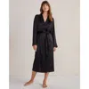 Haven Well Within Washable Silk Robe In Black