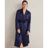 Haven Well Within Washable Silk Robe In Blue