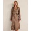Haven Well Within Washable Silk Robe In Brown