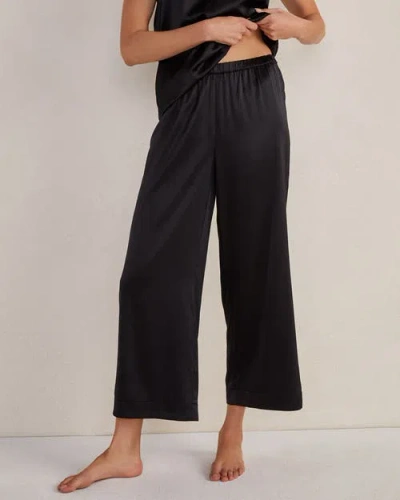 Haven Well Within Washable Silk Sleep Pants In Black