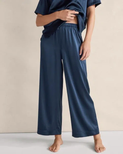 Haven Well Within Washable Silk Sleep Pants In Blue