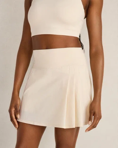 Haven Well Within Woven Nylon Pleated Active Skort In Neutral
