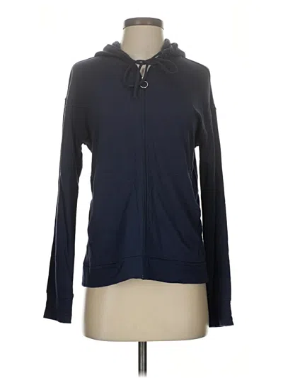 Pre-owned Haven Well Within Zip Up Hoodie In Blue