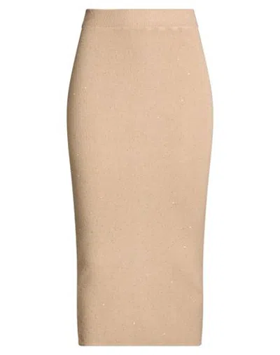Haveone Bottomwear - Midi Skirts In Dark Brown - Green - Beige - Grey
