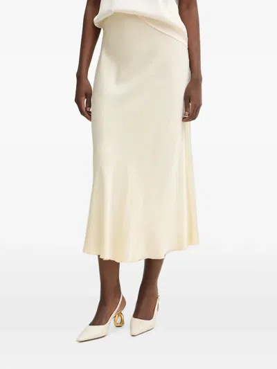 Haveone Elasticated A-line Maxi Skirt In Neutral